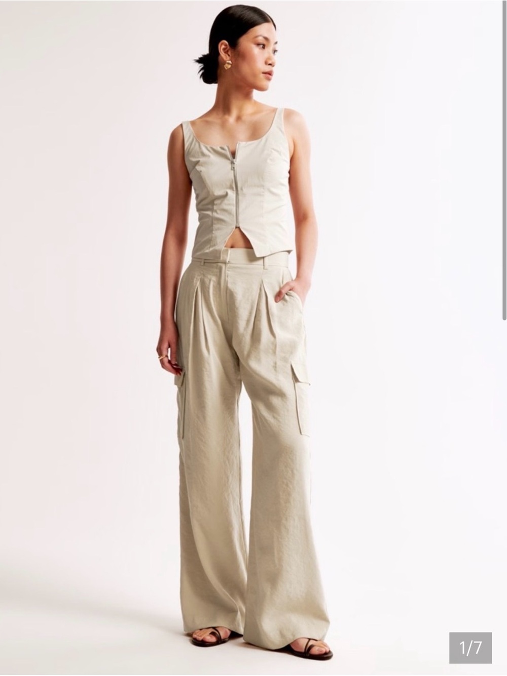 Abercrombie Drapey Tailored Cargo Pant